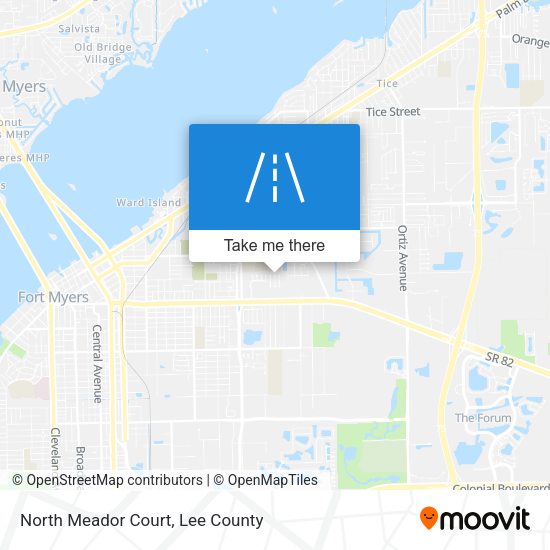 North Meador Court map