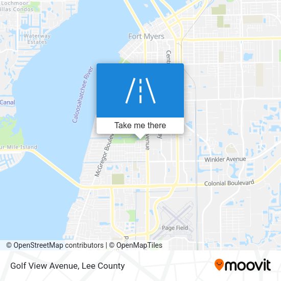 Golf View Avenue map