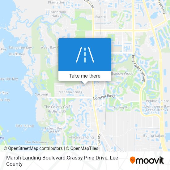 Mapa de Marsh Landing Boulevard;Grassy Pine Drive