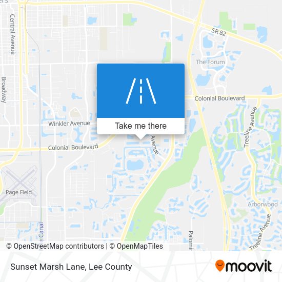 Mapa de Sunset Marsh Lane