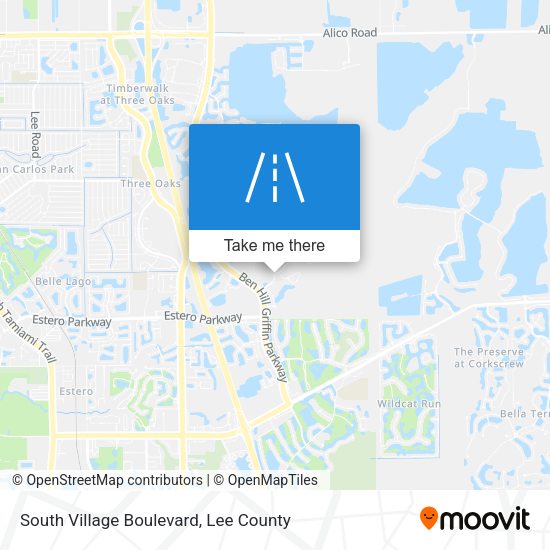 Mapa de South Village Boulevard