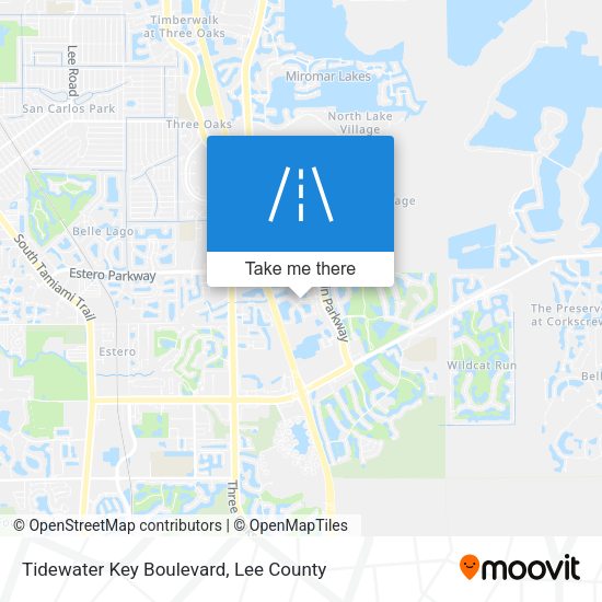 Tidewater Key Boulevard map