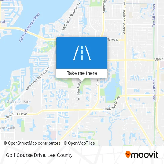 Golf Course Drive map