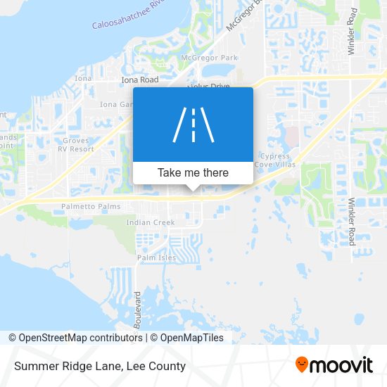 Summer Ridge Lane map
