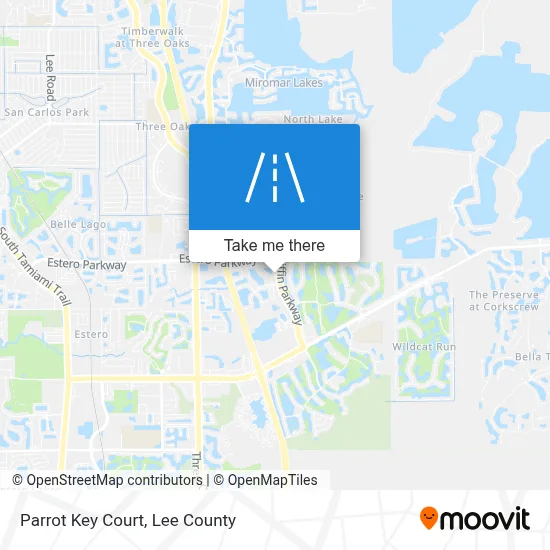 Parrot Key Court map