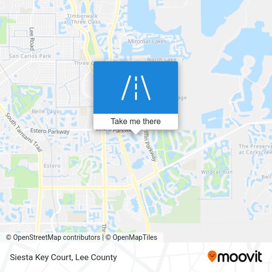 Siesta Key Court map