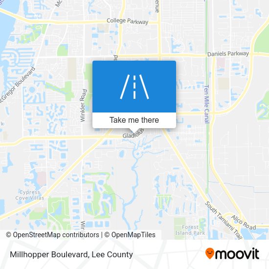 Millhopper Boulevard map
