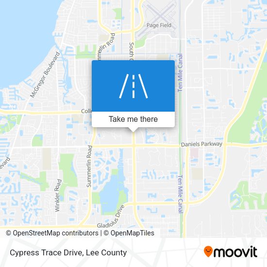 Cypress Trace Drive map