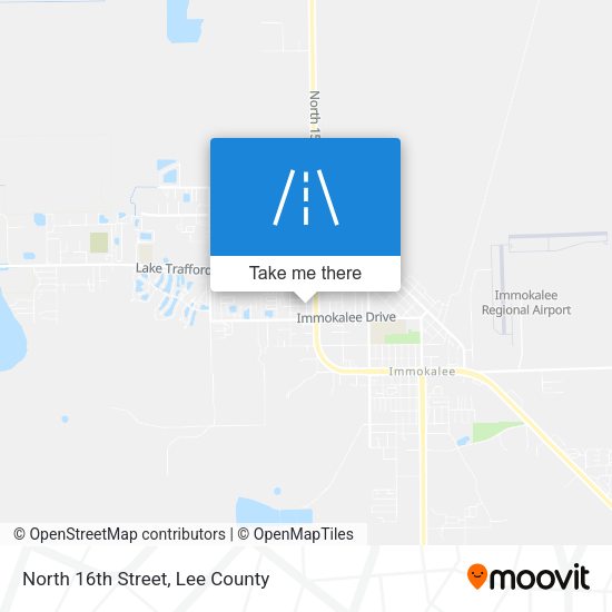 North 16th Street map