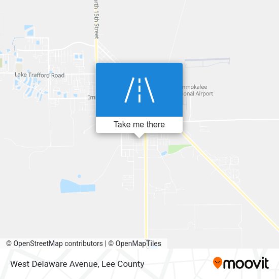 West Delaware Avenue map