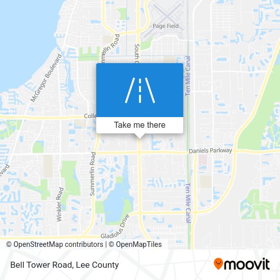 Mapa de Bell Tower Road