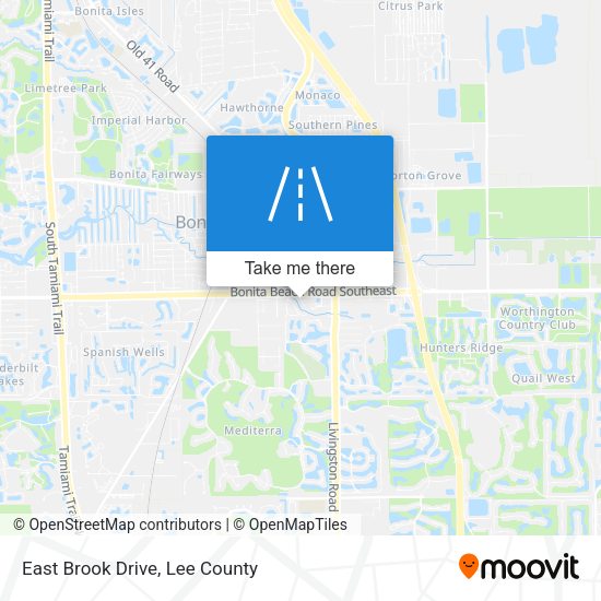 East Brook Drive map