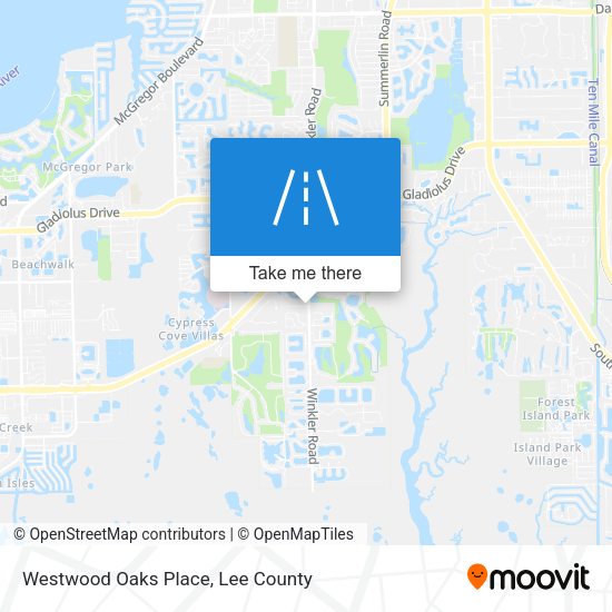 Mapa de Westwood Oaks Place