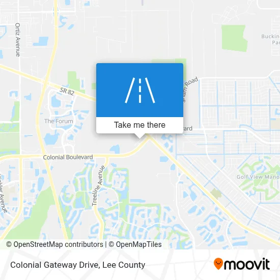 Colonial Gateway Drive map