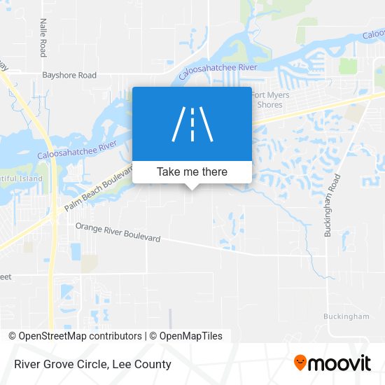 River Grove Circle map