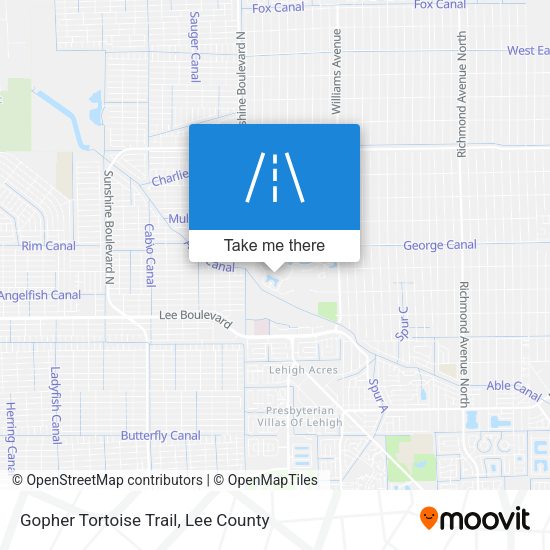 Gopher Tortoise Trail map