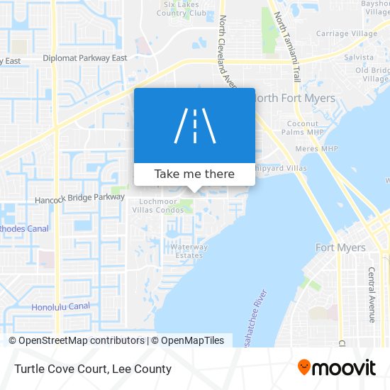 Turtle Cove Court map