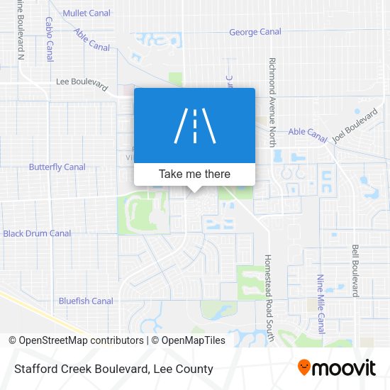 Stafford Creek Boulevard map