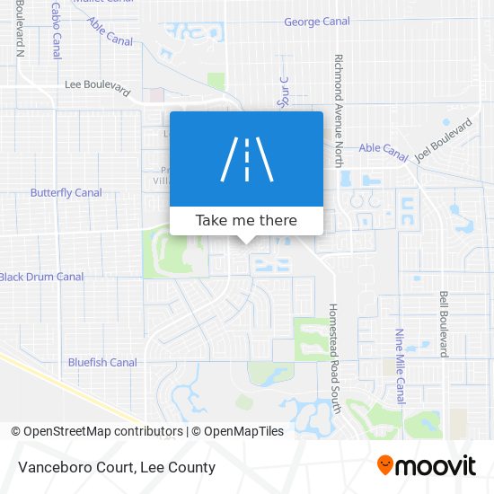 Vanceboro Court map