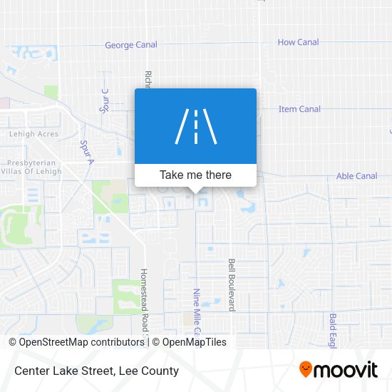 Center Lake Street map