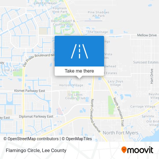 Mapa de Flamingo Circle