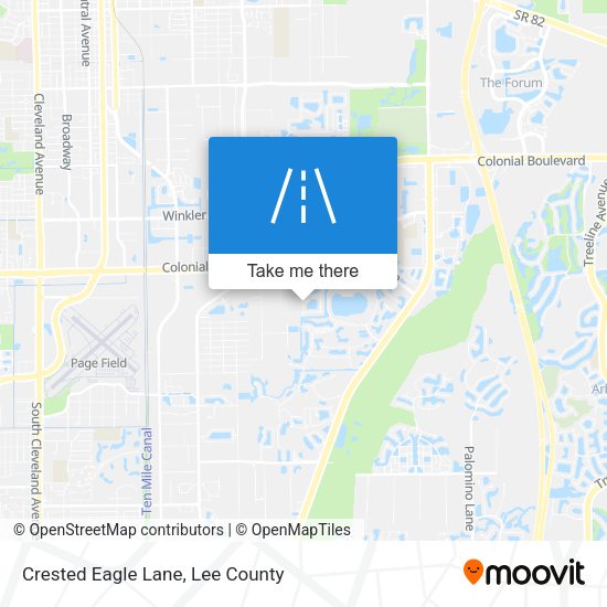 Crested Eagle Lane map