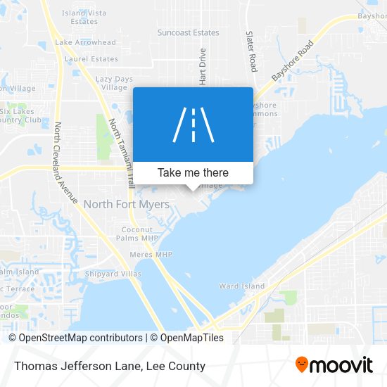 Mapa de Thomas Jefferson Lane