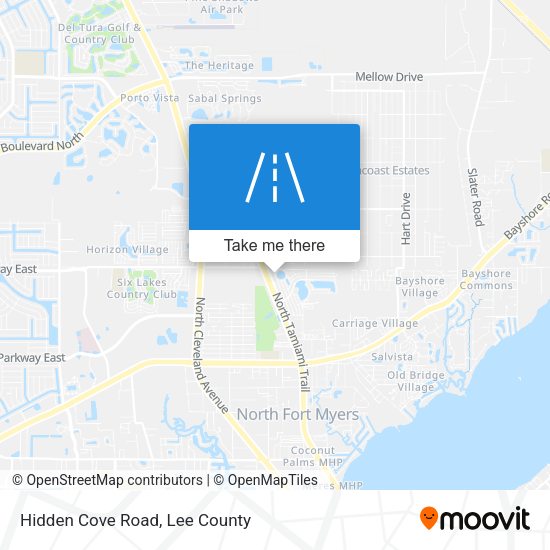 Mapa de Hidden Cove Road
