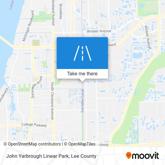 John Yarbrough Linear Park map