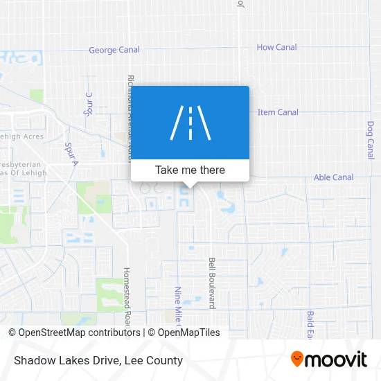 Shadow Lakes Drive map