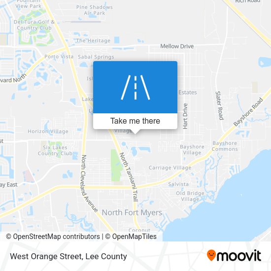 West Orange Street map