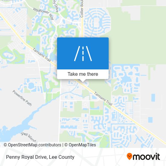 Penny Royal Drive map
