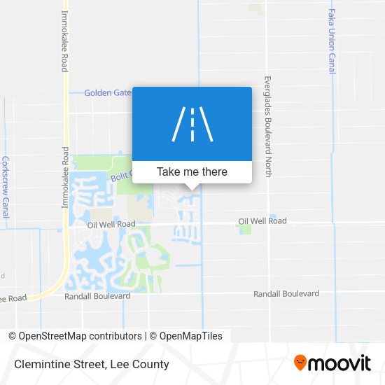 Clemintine Street map
