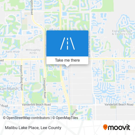 Malibu Lake Place map