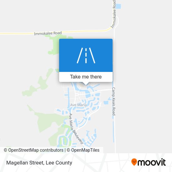 Magellan Street map