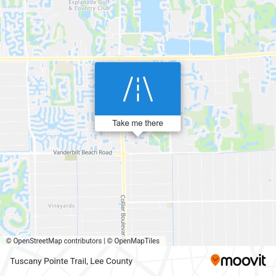 Tuscany Pointe Trail map