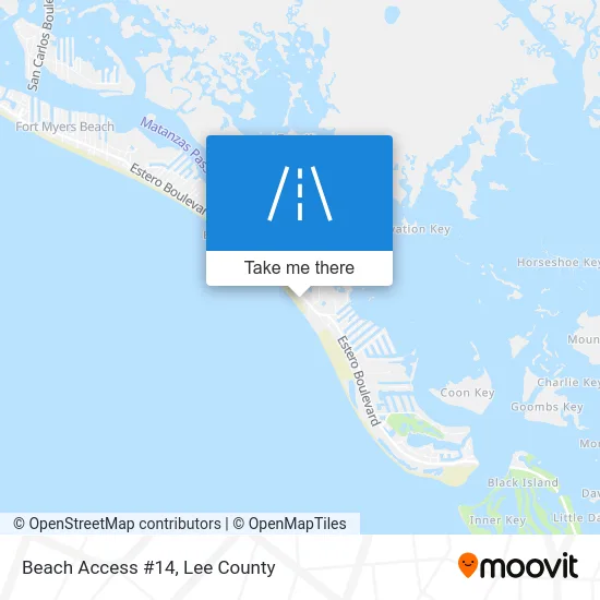 Beach Access #14 map