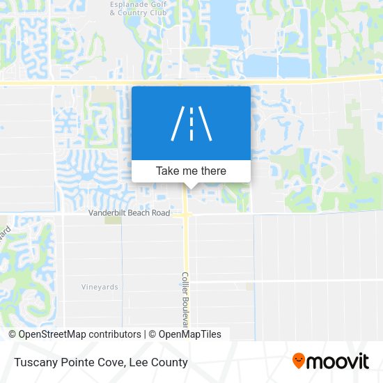 Mapa de Tuscany Pointe Cove