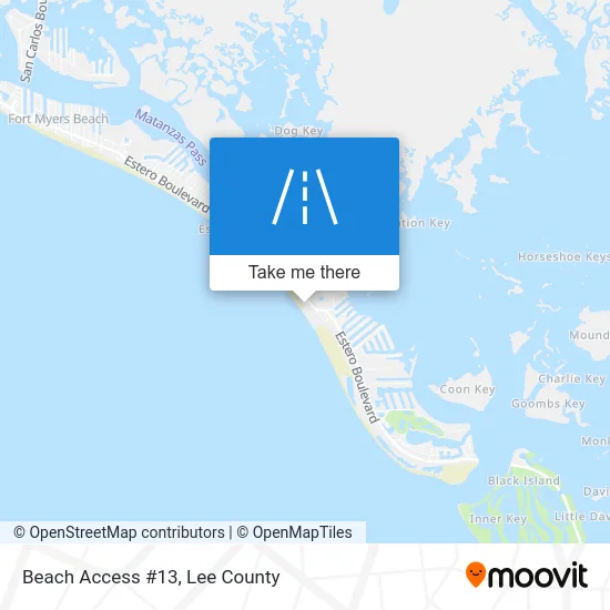 Beach Access #13 map