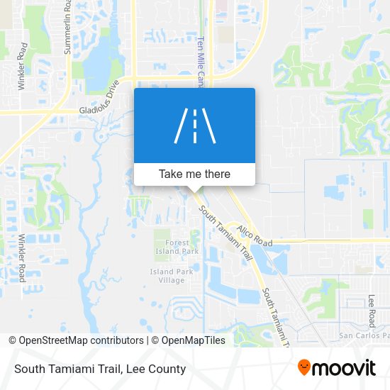 South Tamiami Trail map