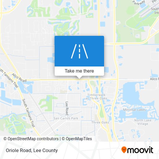 Mapa de Oriole Road