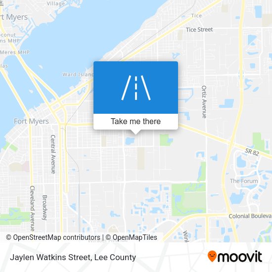Mapa de Jaylen Watkins Street