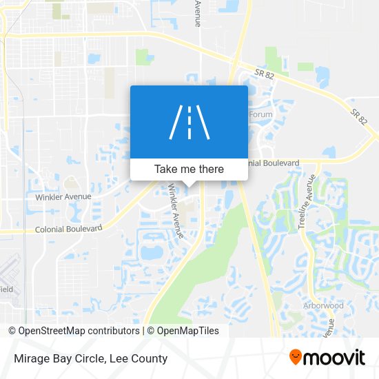 Mirage Bay Circle map