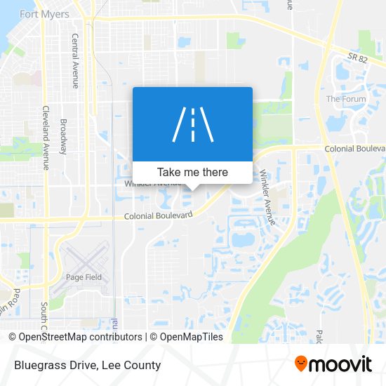 Bluegrass Drive map