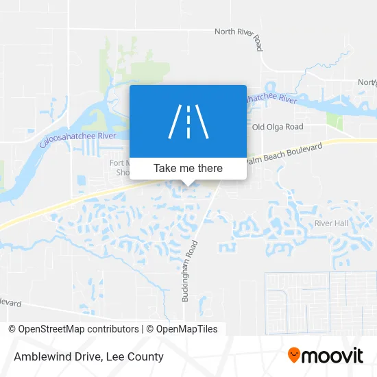 Amblewind Drive map