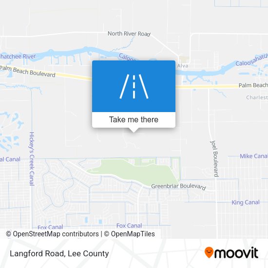 Langford Road map