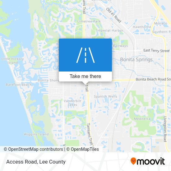 Mapa de Access Road