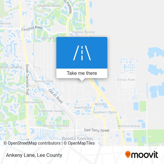 Mapa de Ankeny Lane