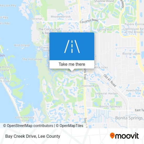 Mapa de Bay Creek Drive