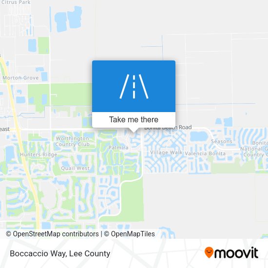 Mapa de Boccaccio Way